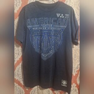 American Fighter Men's Blue Graphic Tee